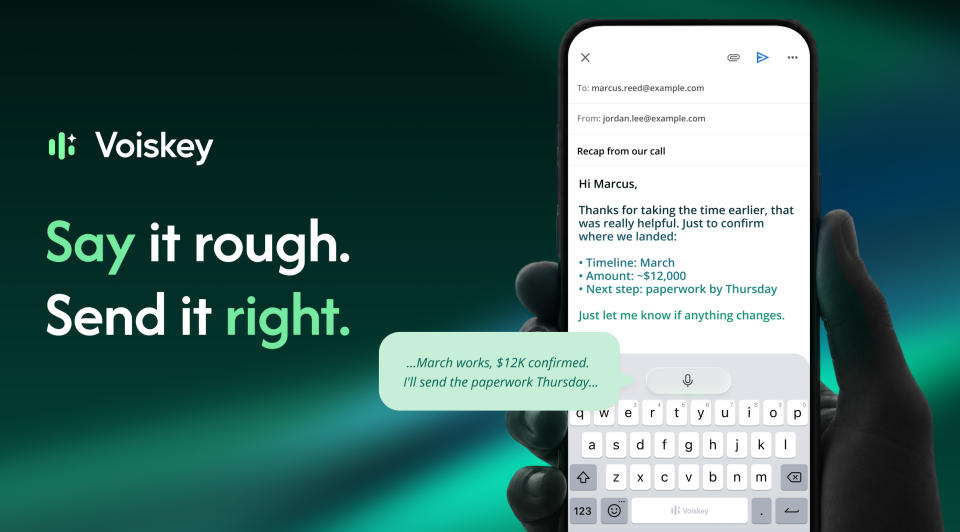 Voiskey Mobile Smart Keyboard